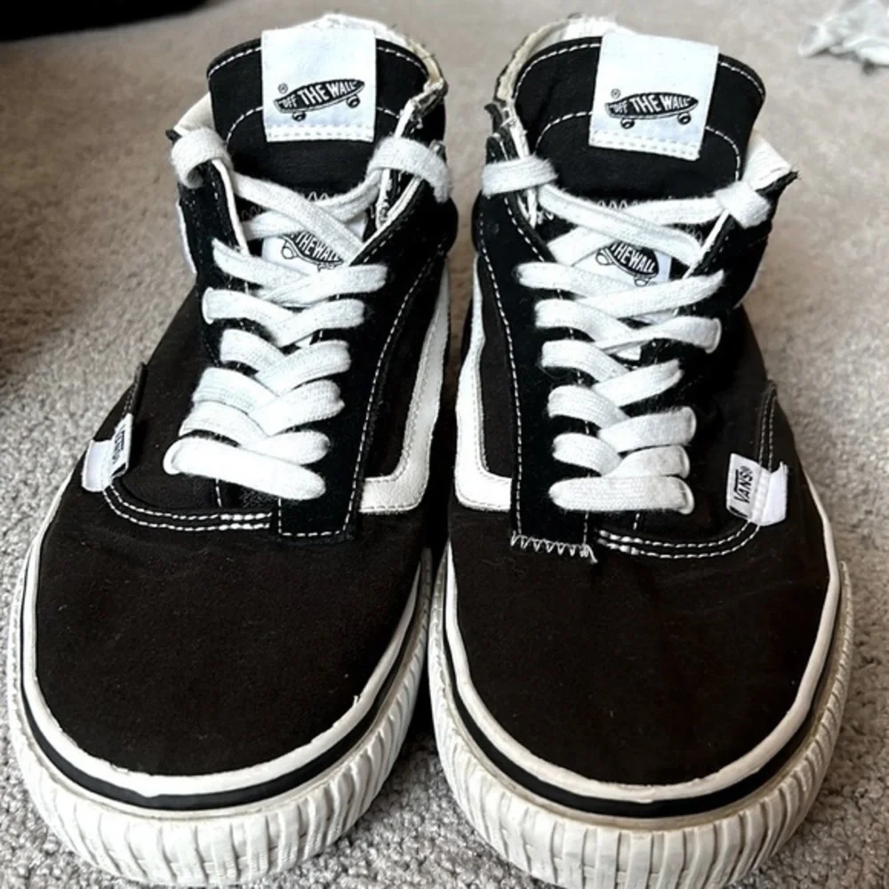 Vans Skate Half Cab Black & White Skate Shoes Size 9